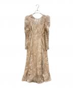 Snidelスナイデル）の古着「シャイニーエンブロイダリーワンピース/SWFO225030」｜ピンク