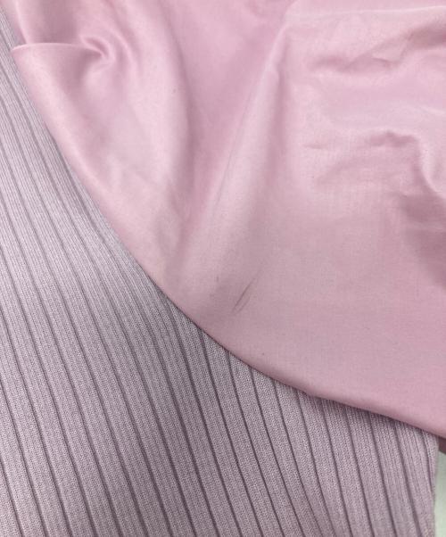 M'S GRACY（エムズグレイシー）M'S GRACY (エムズグレイシー) ニット切替ブラウス ピンク サイズ:38の古着・服飾アイテム