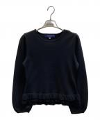 M'S GRACYエムズグレイシー）の古着「裾フリル長袖カットソー」｜ブラック