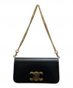 CELINEセリーヌ）の古着「トリオンフフラップマルチポシェット」｜ブラック