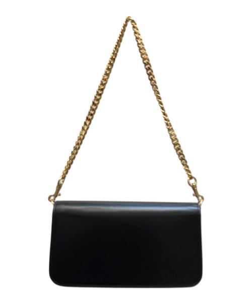 CELINE（セリーヌ）CELINE (セリーヌ) トリオンフフラップマルチポシェット ブラックの古着・服飾アイテム
