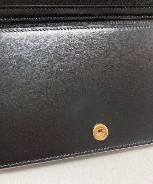 CELINE（セリーヌ）CELINE (セリーヌ) トリオンフフラップマルチポシェット ブラックの古着・服飾アイテム