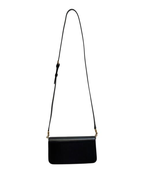 CELINE（セリーヌ）CELINE (セリーヌ) トリオンフフラップマルチポシェット ブラックの古着・服飾アイテム