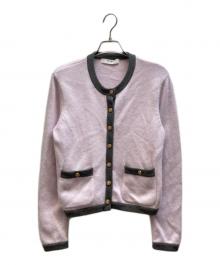 HER LIP TO（ハーリップトゥ）の古着「Annelise Knit Cardigan」｜ピンク