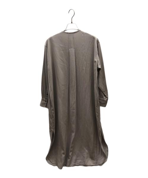 IENA（イエナ）IENA (イエナ) キュプラサテンノーカラーシャツワンピース ベージュ サイズ:ONE SIZEの古着・服飾アイテム