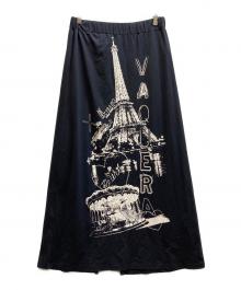 VAQUERA（ヴァケラ）の古着「プリントマキシスカートスカート/VAQ08S001」｜ブラック