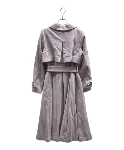 Noela（ノエラ）Noela (ノエラ) カラーバックプリーツウールトレンチコート / 5364501 パープル サイズ:Sの古着・服飾アイテム