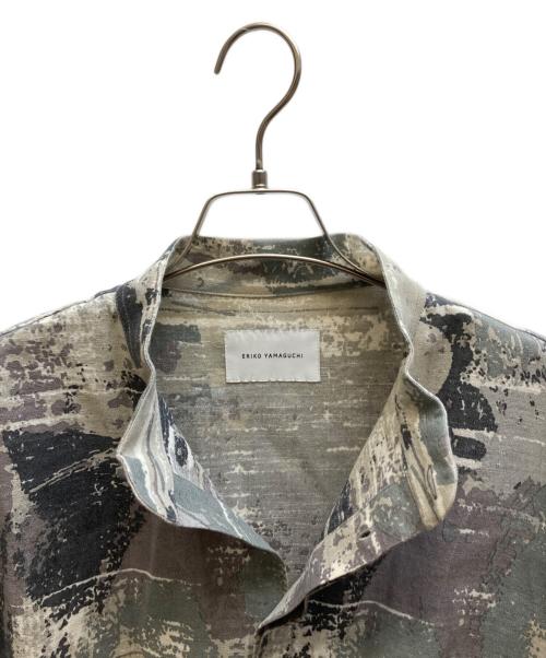 ERIKO YAMAGUCHI（エリコ ヤマグチ）ERIKO YAMAGUCHI (エリコ ヤマグチ) Nomad Shirt Printed Wool Khadi/MK17730-NGYNO アイボリー サイズ:Mの古着・服飾アイテム