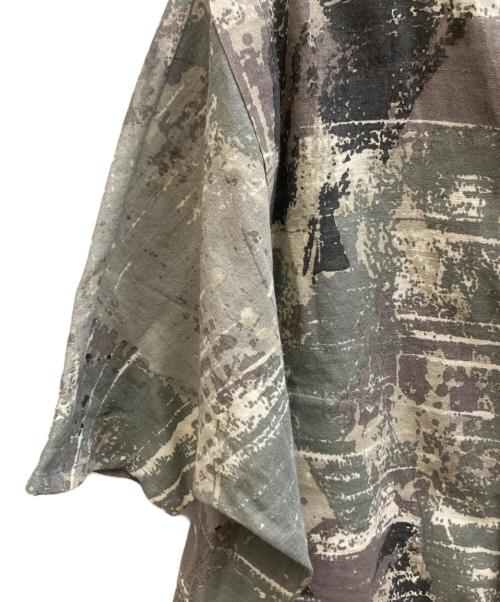 ERIKO YAMAGUCHI（エリコ ヤマグチ）ERIKO YAMAGUCHI (エリコ ヤマグチ) Nomad Shirt Printed Wool Khadi/MK17730-NGYNO アイボリー サイズ:Mの古着・服飾アイテム
