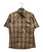 BURBERRY BLACK LABELバーバリーブラックレーベル）の古着「ノヴァチェックシャツ / BMW30-921-44」｜ベージュ