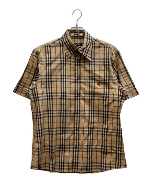 BURBERRY BLACK LABEL（バーバリーブラックレーベル）BURBERRY BLACK LABEL (バーバリーブラックレーベル) ノヴァチェックシャツ / BMW30-921-44 ベージュ サイズ:3の古着・服飾アイテム