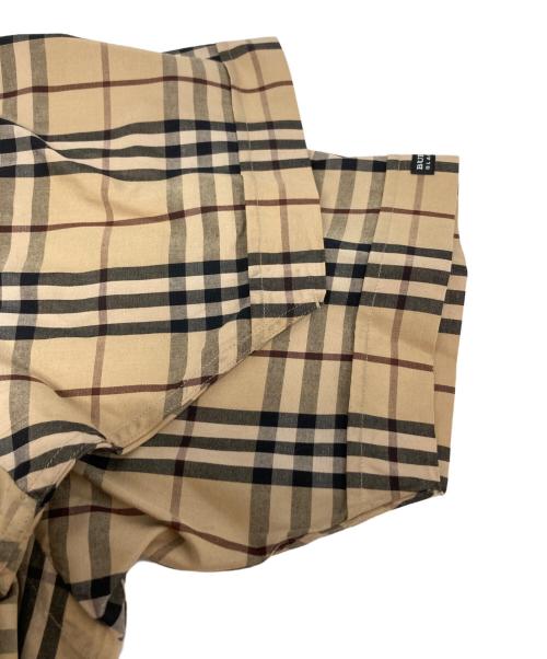 BURBERRY BLACK LABEL（バーバリーブラックレーベル）BURBERRY BLACK LABEL (バーバリーブラックレーベル) ノヴァチェックシャツ / BMW30-921-44 ベージュ サイズ:3の古着・服飾アイテム