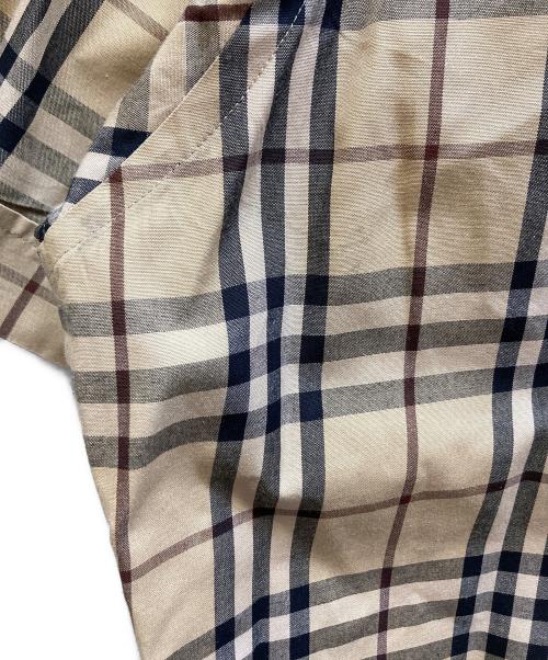 BURBERRY BLACK LABEL（バーバリーブラックレーベル）BURBERRY BLACK LABEL (バーバリーブラックレーベル) ノヴァチェックシャツ / BMW30-921-44 ベージュ サイズ:3の古着・服飾アイテム