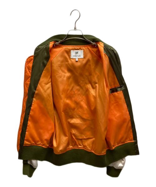 HBNS（ハバノス）HBNS (ハバノス) 龍刺繍スカジャン グリーン サイズ:Mの古着・服飾アイテム