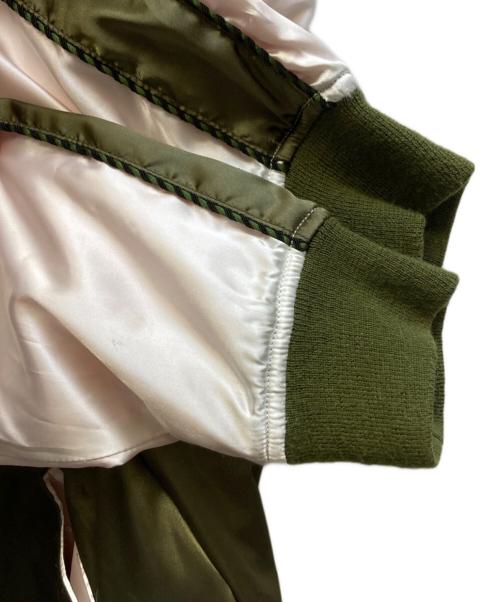 HBNS（ハバノス）HBNS (ハバノス) 龍刺繍スカジャン グリーン サイズ:Mの古着・服飾アイテム
