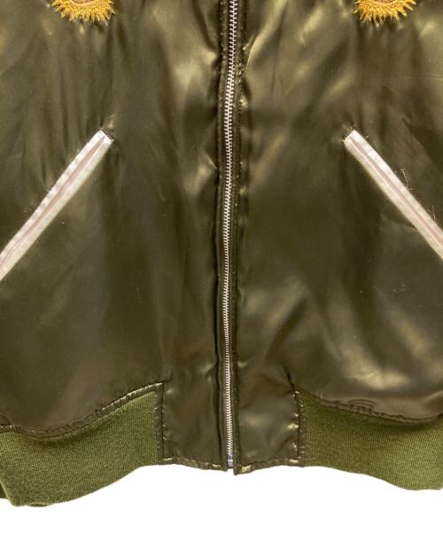 HBNS（ハバノス）HBNS (ハバノス) 龍刺繍スカジャン グリーン サイズ:Mの古着・服飾アイテム