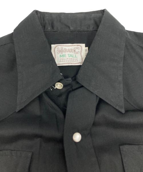 H BAR C（エイチバーシー）H BAR C (エイチバーシー) ウエスタンシャツ ブラック サイズ:36の古着・服飾アイテム