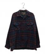 PENDLETONペンドルトン）の古着「オープンカラーシャツ」｜ネイビー