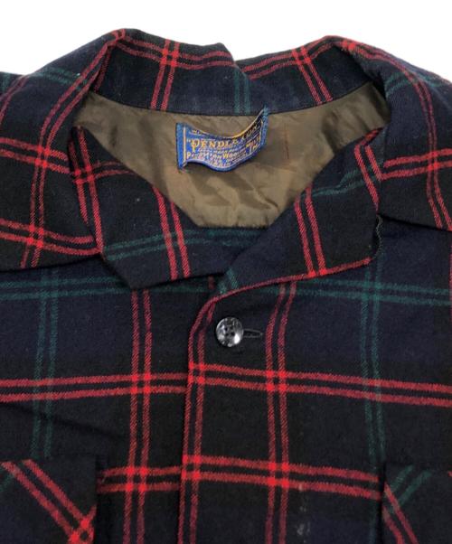 PENDLETON（ペンドルトン）PENDLETON (ペンドルトン) オープンカラーシャツ ネイビー サイズ:Mの古着・服飾アイテム