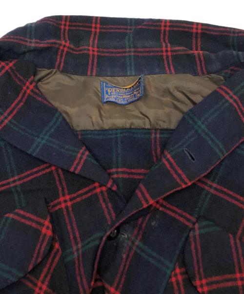 PENDLETON（ペンドルトン）PENDLETON (ペンドルトン) オープンカラーシャツ ネイビー サイズ:Mの古着・服飾アイテム