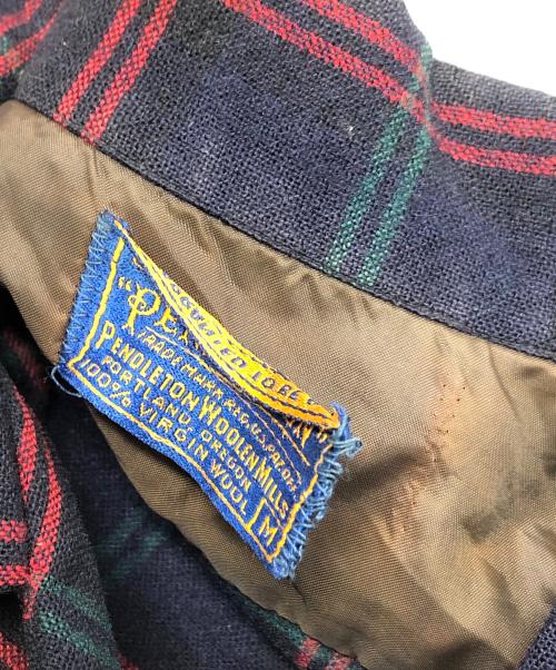 PENDLETON（ペンドルトン）PENDLETON (ペンドルトン) オープンカラーシャツ ネイビー サイズ:Mの古着・服飾アイテム