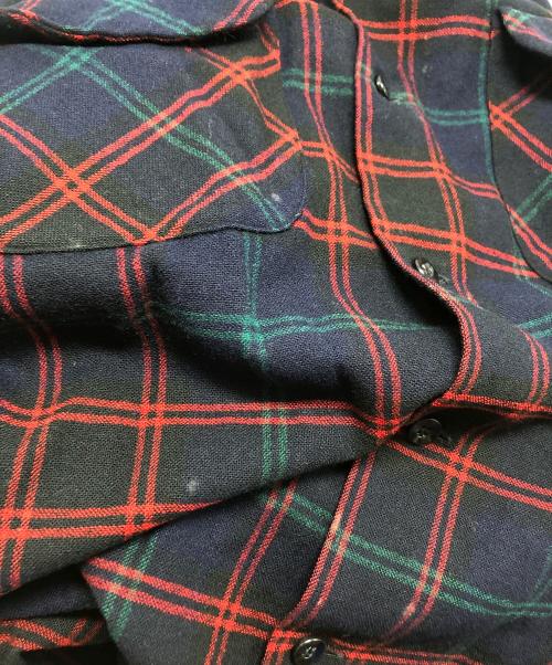 PENDLETON（ペンドルトン）PENDLETON (ペンドルトン) オープンカラーシャツ ネイビー サイズ:Mの古着・服飾アイテム