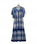 Diagramダイアグラム）の古着「バンダナバイカラーワンピース/0321231164-00」｜ブルー