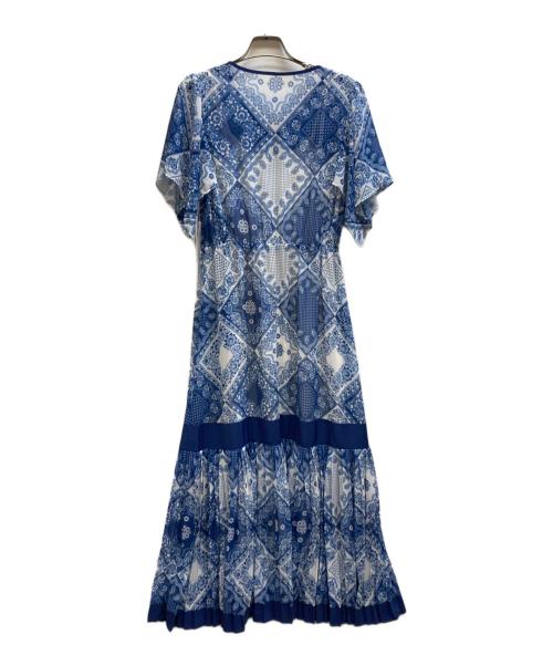 Diagram（ダイアグラム）Diagram (ダイアグラム) バンダナバイカラーワンピース/0321231164-00 ブルー サイズ:2の古着・服飾アイテム