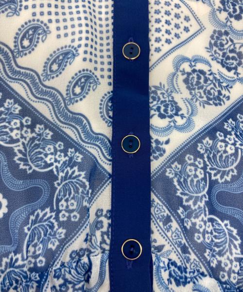 Diagram（ダイアグラム）Diagram (ダイアグラム) バンダナバイカラーワンピース/0321231164-00 ブルー サイズ:2の古着・服飾アイテム