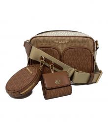 MICHAEL KORS（マイケル・コース）の古着「JET SET ITEM クロスボディ ウィズ テックアタッチ/35S5GTTC2B」｜ベージュ