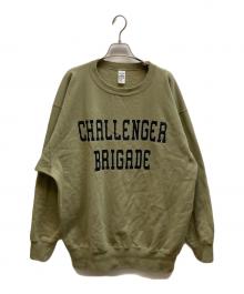 CHALLENGER（チャレンジャー）の古着「カレッジロゴスウェット」｜カーキ