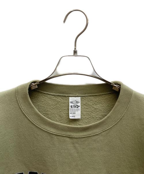 CHALLENGER（チャレンジャー）CHALLENGER (チャレンジャー) カレッジロゴスウェット カーキ サイズ:XLの古着・服飾アイテム