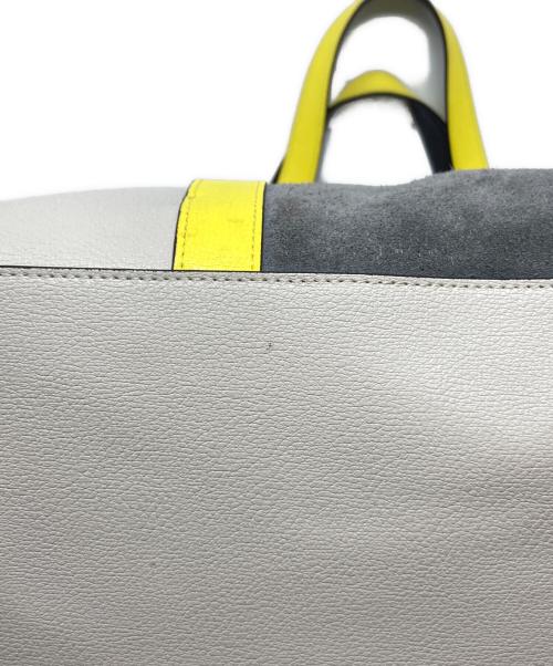 FURLA（フルラ）FURLA (フルラ) Man Giove TOTE イエロー×ベージュの古着・服飾アイテム