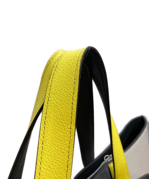 FURLA（フルラ）FURLA (フルラ) Man Giove TOTE イエロー×ベージュの古着・服飾アイテム