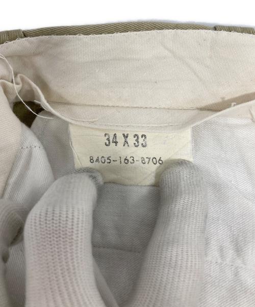 US ARMY（ユーエスアーミー）US ARMY (ユーエスアーミー) 60'sチノパン ベージュ サイズ:34×33の古着・服飾アイテム