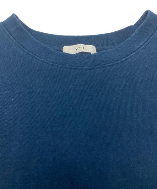 YORI（ヨリ）yori (ヨリ) バックフレア Tシャツ / YR11-25102K-3 ネイビー サイズ:FREEの古着・服飾アイテム