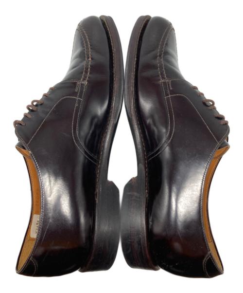 Jalan Sriwijaya（ジャランスリウァヤ）Jalan Sriwijaya (ジャランスリウァヤ) Vチップ ハイシャインレザー シューズ/98313 ブラウン サイズ:9の古着・服飾アイテム