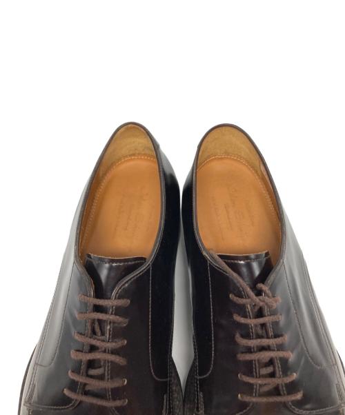 Jalan Sriwijaya（ジャランスリウァヤ）Jalan Sriwijaya (ジャランスリウァヤ) Vチップ ハイシャインレザー シューズ/98313 ブラウン サイズ:9の古着・服飾アイテム