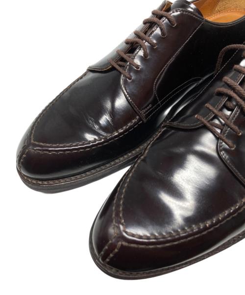 Jalan Sriwijaya（ジャランスリウァヤ）Jalan Sriwijaya (ジャランスリウァヤ) Vチップ ハイシャインレザー シューズ/98313 ブラウン サイズ:9の古着・服飾アイテム