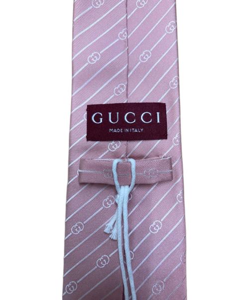GUCCI（グッチ）GUCCI (グッチ) インターロッキングG シルクジャカード ネクタイ/ 853352 4E009 ピンク サイズ:-の古着・服飾アイテム