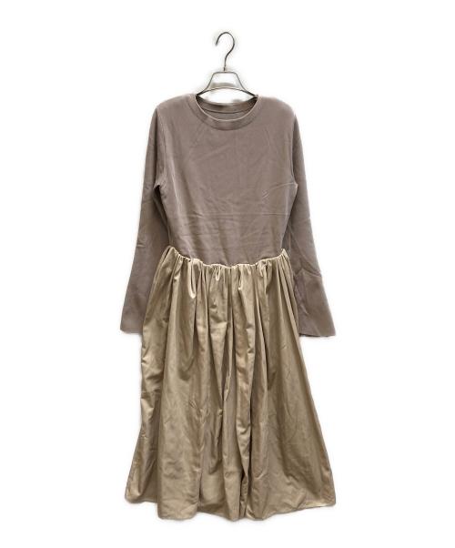 LOUNIE（ルーニー）LOUNIE (ルーニー) ニットドッキングワンピース / 13635120 ベージュ サイズ:38の古着・服飾アイテム