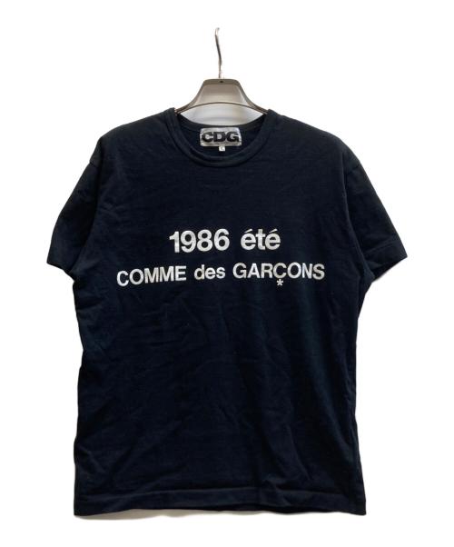 CDG（シーディージー）CDG (シーディージー) 1986 ete Tシャツ/SZ-T028 ブラック サイズ:XLの古着・服飾アイテム