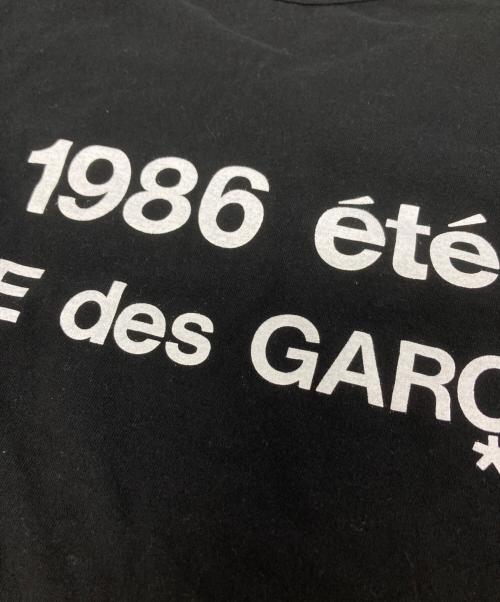 CDG（シーディージー）CDG (シーディージー) 1986 ete Tシャツ/SZ-T028 ブラック サイズ:XLの古着・服飾アイテム