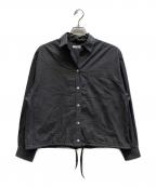 JOURNAL STANDARD relumeジャーナルスタンダード レリューム）の古着「オーガニックコットンチェックドロストシャツ」｜ブラック
