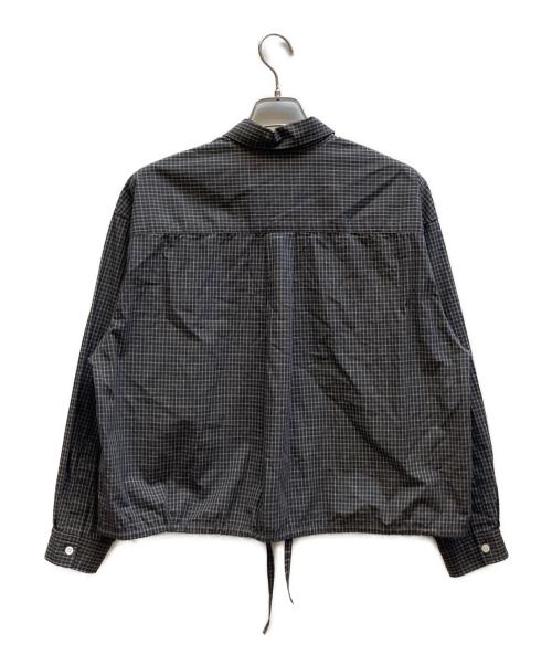 JOURNAL STANDARD relume（ジャーナルスタンダード レリューム）JOURNAL STANDARD relume (ジャーナルスタンダード レリューム) オーガニックコットンチェックドロストシャツ ブラック サイズ:FREEの古着・服飾アイテム