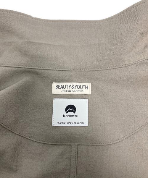 BEAUTY&YOUTH（ビューティーアンドユース）BEAUTY&YOUTH (ビューティーアンドユース) KOMATSU PACK オーバー キャンプカラー シャツ/1211-126-8382 グレー サイズ:Mの古着・服飾アイテム