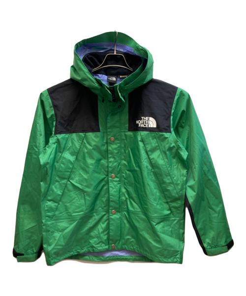 THE NORTH FACE（ザ ノース フェイス）THE NORTH FACE (ザ ノース フェイス) Mountain Raintex Jacke/NP12333 ブラック×グリーン サイズ:Lの古着・服飾アイテム