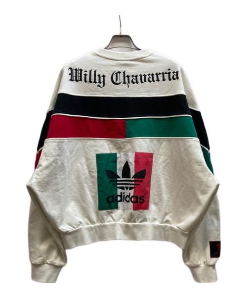 adidas（アディダス）adidas (アディダス) WILLY CHAVARRIA (ウィリーチャバリア) FLEECE CREWNECK/JW1444 ホワイト サイズ:KR：L/US：M　JP/XLの古着・服飾アイテム