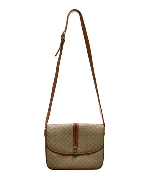 CELINE（セリーヌ）CELINE (セリーヌ) マカダムショルダーバッグ ブラウンの古着・服飾アイテム