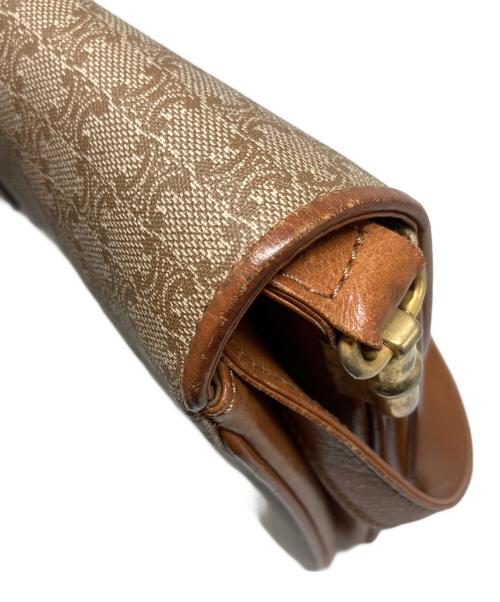 CELINE（セリーヌ）CELINE (セリーヌ) マカダムショルダーバッグ ブラウンの古着・服飾アイテム